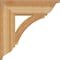 Ekena Millwork Thorton Traditional Rough Sawn Bracket, Western Red Cedar, 6"W x 24"D x 24"H BKT06X24X24THR01RWR - alternate 4
